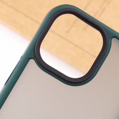 TPU+PC чохол Metal Buttons для Apple iPhone 13 (6.1") Зелений