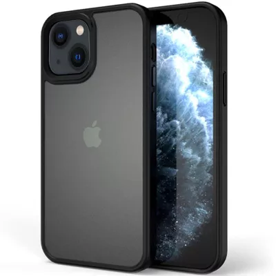 TPU+PC чохол Metal Buttons для Apple iPhone 13 (6.1") Чорний