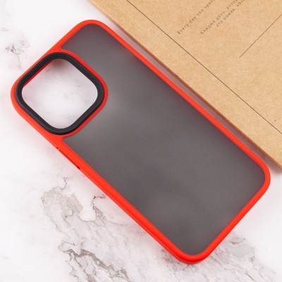 TPU+PC чохол Metal Buttons для Apple iPhone 13 Pro (6.1") Червоний