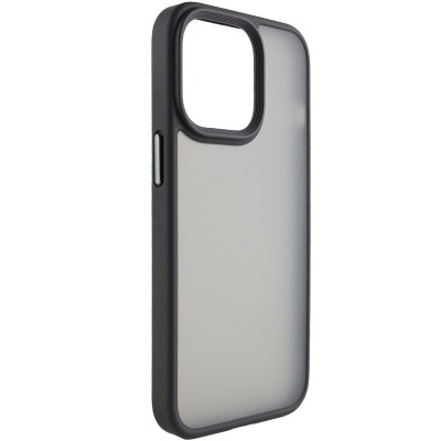 TPU+PC чохол Metal Buttons для Apple iPhone 13 Pro (6.1") Чорний