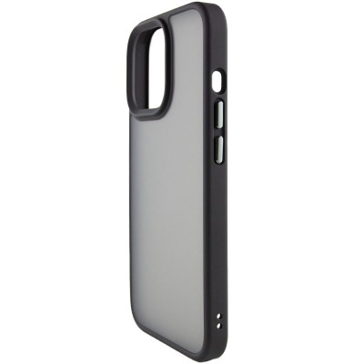 TPU+PC чохол Metal Buttons для Apple iPhone 13 Pro (6.1") Чорний