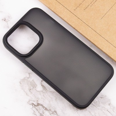 TPU+PC чохол Metal Buttons для Apple iPhone 13 Pro (6.1") Чорний
