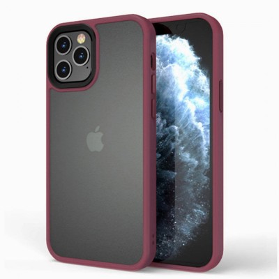 TPU+PC чохол Metal Buttons для Apple iPhone 13 Pro Max (6.7") Бордовий TPU+PC чохол Metal Buttons для Apple iPhone 13 Pro Max (6.7") Бордовий