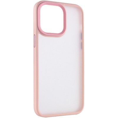 TPU+PC чохол Metal Buttons для Apple iPhone 13 Pro Max (6.7") Рожевий