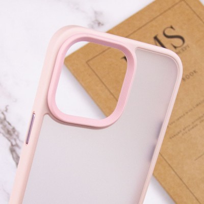 TPU+PC чохол Metal Buttons для Apple iPhone 13 Pro Max (6.7") Рожевий