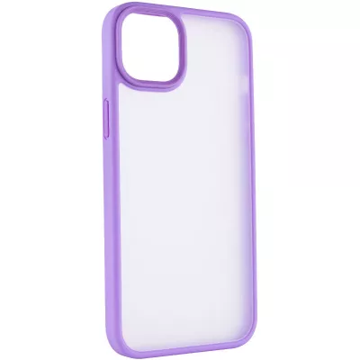 TPU+PC чохол Metal Buttons для Apple iPhone 14 (6.1") Бузковий