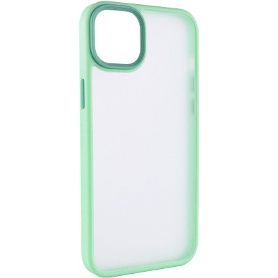 TPU+PC чохол Metal Buttons для Apple iPhone 14 (6.1") М'ятний