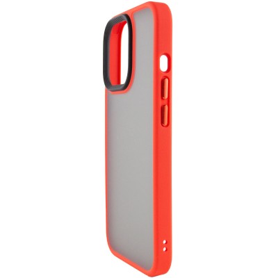 TPU+PC чохол Metal Buttons для Apple iPhone 14 (6.1") Червоний