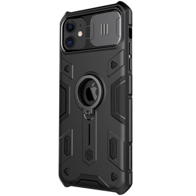 TPU+PC чохол Nillkin CamShield Armor (шторка на камеру) для Apple iPhone 11 (6.1") Чорний