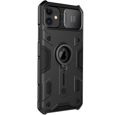 TPU+PC чохол Nillkin CamShield Armor (шторка на камеру) для Apple iPhone 11 (6.1") Чорний