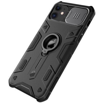 TPU+PC чохол Nillkin CamShield Armor (шторка на камеру) для Apple iPhone 11 (6.1") Чорний
