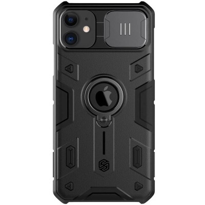 TPU+PC чохол Nillkin CamShield Armor (шторка на камеру) для Apple iPhone 11 (6.1") Чорний