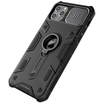 TPU+PC чохол Nillkin CamShield Armor (шторка на камеру) для Apple iPhone 11 Pro Max (6.5") Чорний