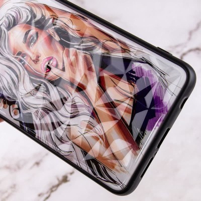 TPU+PC чохол Prisma Ladies Full Camera для Apple iPhone 12 Pro (6.1") Purple
