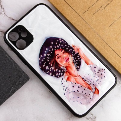 TPU+PC чохол Prisma Ladies для Apple iPhone 11 (6.1") Girl in a hat