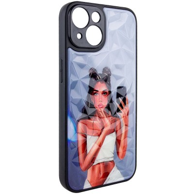 TPU+PC чохол Prisma Ladies для Apple iPhone 14 (6.1") Black in White