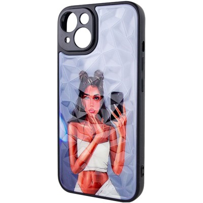 TPU+PC чохол Prisma Ladies для Apple iPhone 14 (6.1") Black in White