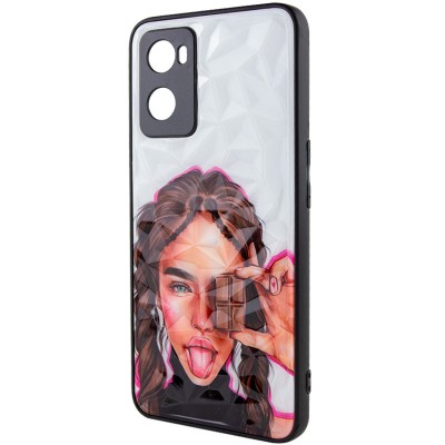 TPU+PC чохол Prisma Ladies для Oppo A57s / A77s Chocolate