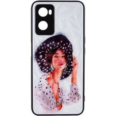 TPU+PC чохол Prisma Ladies для Oppo A57s / A77s Girl in a hat