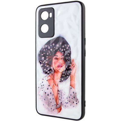 TPU+PC чохол Prisma Ladies для Oppo A57s / A77s Girl in a hat
