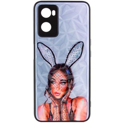 TPU+PC чохол Prisma Ladies для Oppo A57s / A77s Rabbit