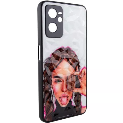 TPU+PC чохол Prisma Ladies для Realme C35 Chocolate