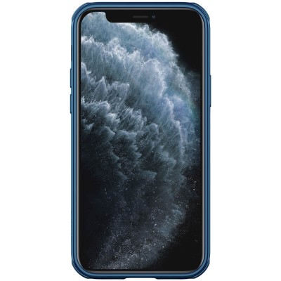 Карбонова накладка Nillkin Camshield (шторка на камеру) для Apple iPhone 13 Pro Max (6.7") Синій / Blue