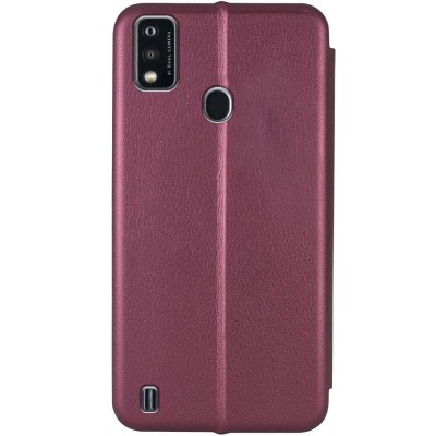 Шкіряний чохол (книжка) Classy для ZTE Blade A51 Бордовий
