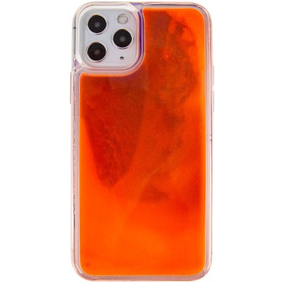 Неоновий чохол Neon Sand glow in the dark для Apple iPhone 11 Pro (5.8") Фіолетовий / Помаранчевий