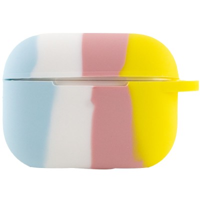 Силіконовий футляр Colorfull для навушників AirPods Pro / Pro 2 Блакитний / Жовтий
