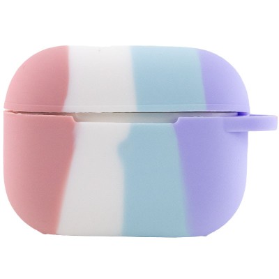 Силіконовий футляр Colorfull для навушників AirPods Pro / Pro 2 Рожевий / Бузковий