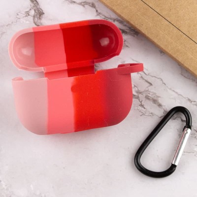 Силіконовий футляр Colorfull для навушників AirPods Pro / Pro 2 Рожевий / Червоний
