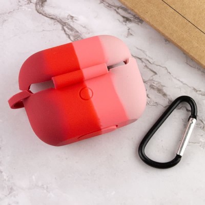 Силіконовий футляр Colorfull для навушників AirPods Pro / Pro 2 Рожевий / Червоний