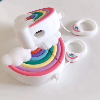 Силіконовий футляр Fairy Tale series для навушників AirPods 1/2 Rainbow