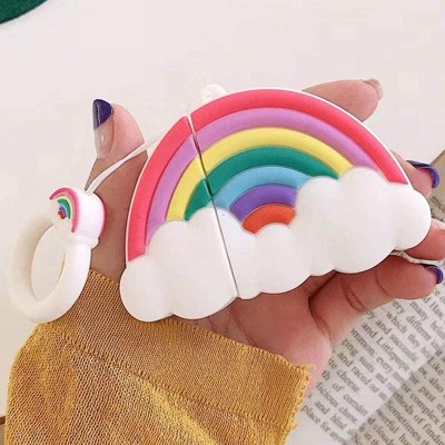 Силіконовий футляр Fairy Tale series для навушників AirPods 1/2 Rainbow