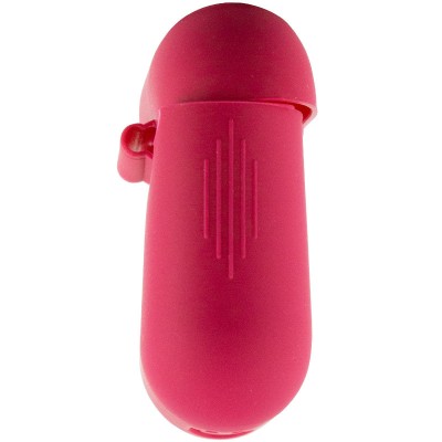 Силіконовий футляр New з карабіном для навушників Airpods 1/2 Червоний / Rose Red