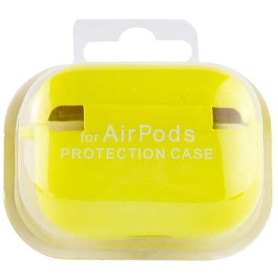 Силіконовий футляр з мікрофіброю для навушників Airpods Pro Жовтий / Bright Yellow Силіконовий футляр з мікрофіброю для навушників Airpods Pro Жовтий / Bright Yellow