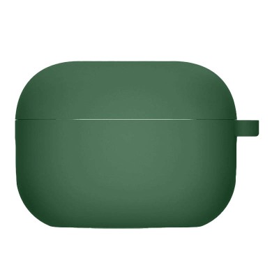 Силіконовий футляр з мікрофіброю для навушників Airpods Pro Зелений / Pine Needle Силіконовий футляр з мікрофіброю для навушників Airpods Pro Зелений / Pine Needle
