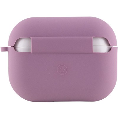 Силіконовий футляр з мікрофіброю для навушників Airpods Pro Ліловий / Lilac Pride