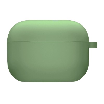 Силіконовий футляр з мікрофіброю для навушників Airpods Pro М'ятний / Mint Силіконовий футляр з мікрофіброю для навушників Airpods Pro М'ятний / Mint