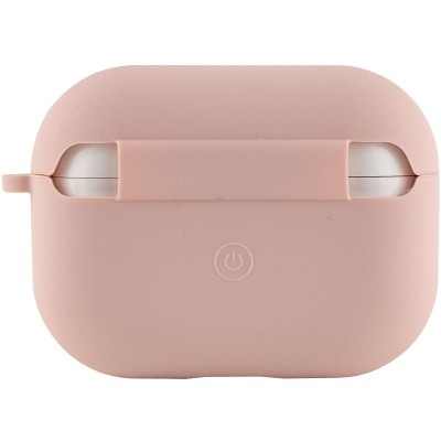 Силіконовий футляр з мікрофіброю для навушників Airpods Pro Рожевий / Pink Sand Силіконовий футляр з мікрофіброю для навушників Airpods Pro Рожевий / Pink Sand