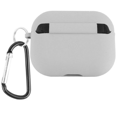 Силіконовий футляр з мікрофіброю для навушників Airpods Pro Сірий / Stone Силіконовий футляр з мікрофіброю для навушників Airpods Pro Сірий / Stone