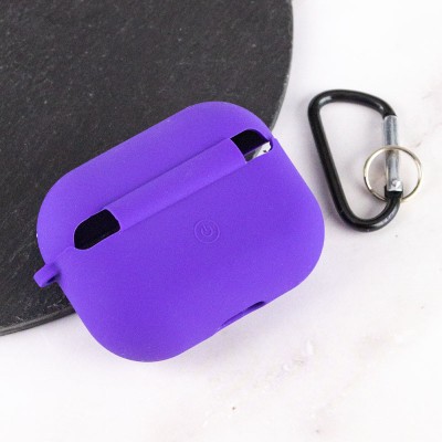 Силіконовий футляр з мікрофіброю для навушників Airpods Pro Фіолетовий / Ultra Violet Силіконовий футляр з мікрофіброю для навушників Airpods Pro Фіолетовий / Ultra Violet