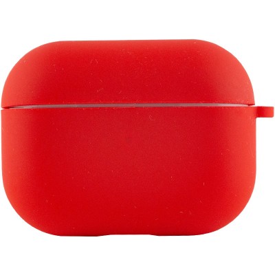 Силіконовий футляр з мікрофіброю для навушників Airpods Pro Червоний / Red Силіконовий футляр з мікрофіброю для навушників Airpods Pro Червоний / Red