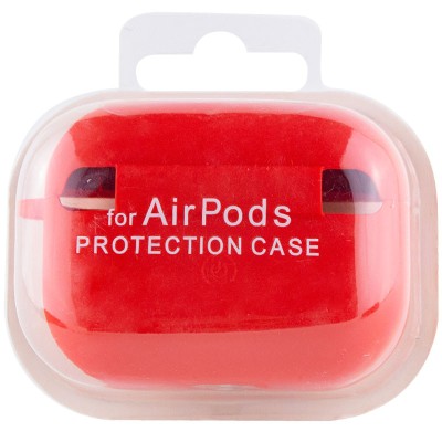 Силіконовий футляр з мікрофіброю для навушників Airpods Pro Червоний / Red Силіконовий футляр з мікрофіброю для навушників Airpods Pro Червоний / Red