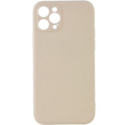 Силіконовий чохол Candy Full Camera для Apple iPhone 12 Pro Max (6.7") Бежевий / Antigue White