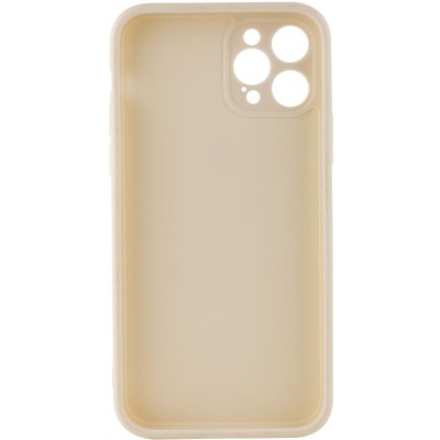 Силіконовий чохол Candy Full Camera для Apple iPhone 12 Pro Max (6.7") Бежевий / Antigue White