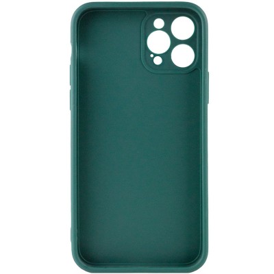 Силіконовий чохол Candy Full Camera для Apple iPhone 12 Pro Max (6.7") Зелений / Forest green