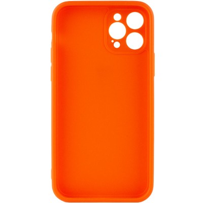 Силіконовий чохол Candy Full Camera для Apple iPhone 12 Pro Max (6.7") Помаранчевий / Orange
