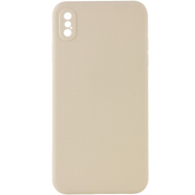 Силіконовий чохол Candy Full Camera для Apple iPhone XS Max (6.5") Бежевий / Antigue White